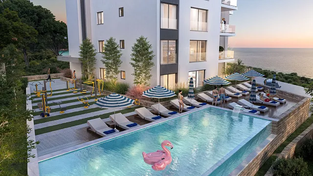 Apartments in Bar mit Pool und atemberaubendem Meerblick — photo 22